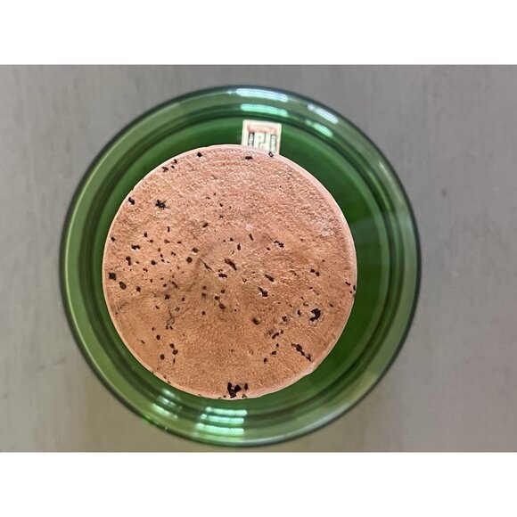 Vintage Peedee Green Glass Decanter Italy Hand Blown Glass MCM Original Stopper - Picture 9 of 11